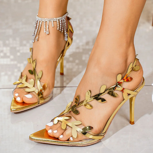 2026 Summer Inspired Women's Slim Heel Sandals with Pointed Toe – Elegant High Heels for Stylish Comfort