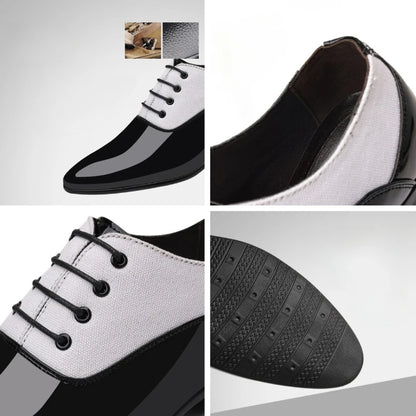Luxury Men's Dress Shoes Fashion Mens Casual Shoe Soft Sole Lace Up Business Leather Shoes High Quality Pointed Toe Men Shoes
